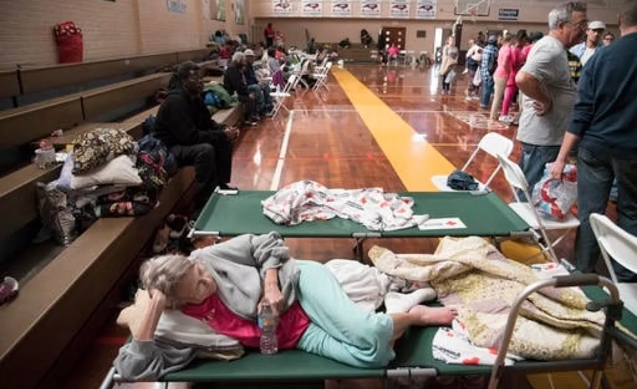 El agua cubre North Carolina 