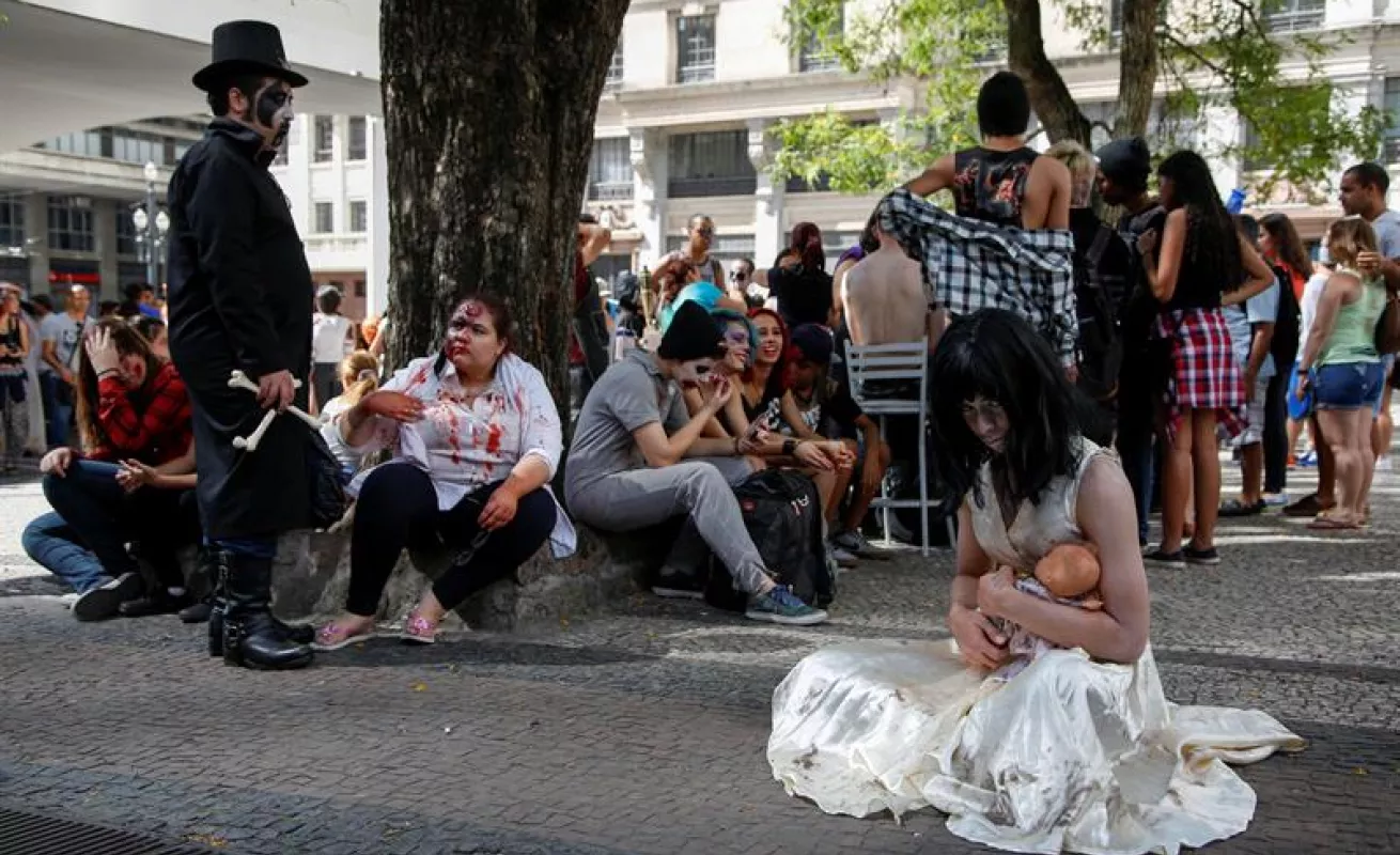 Marcha Zombie en Sao Paulo