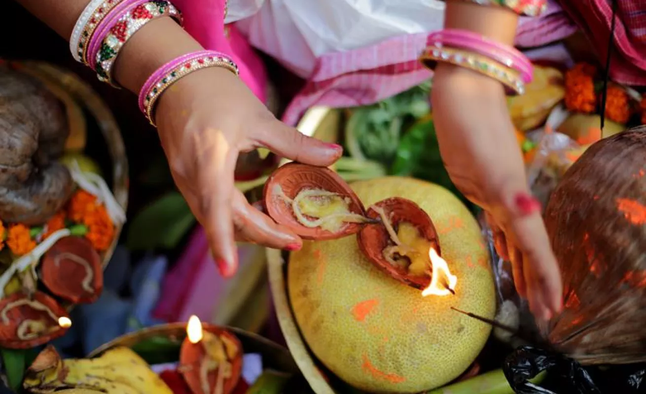 Festival Chhath en Calcuta