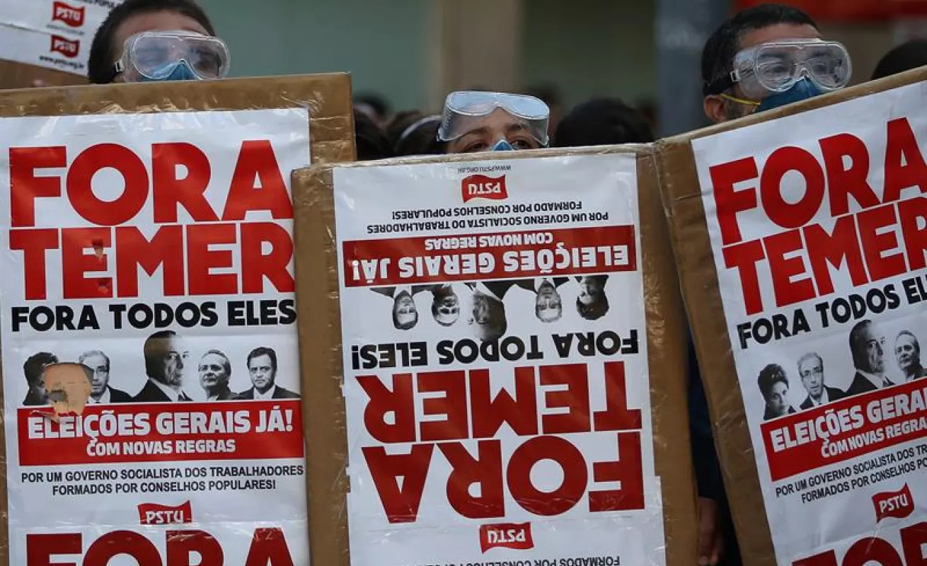 Protestan contra el "paquete de recortes"  del gobierno  Río de Janeiro