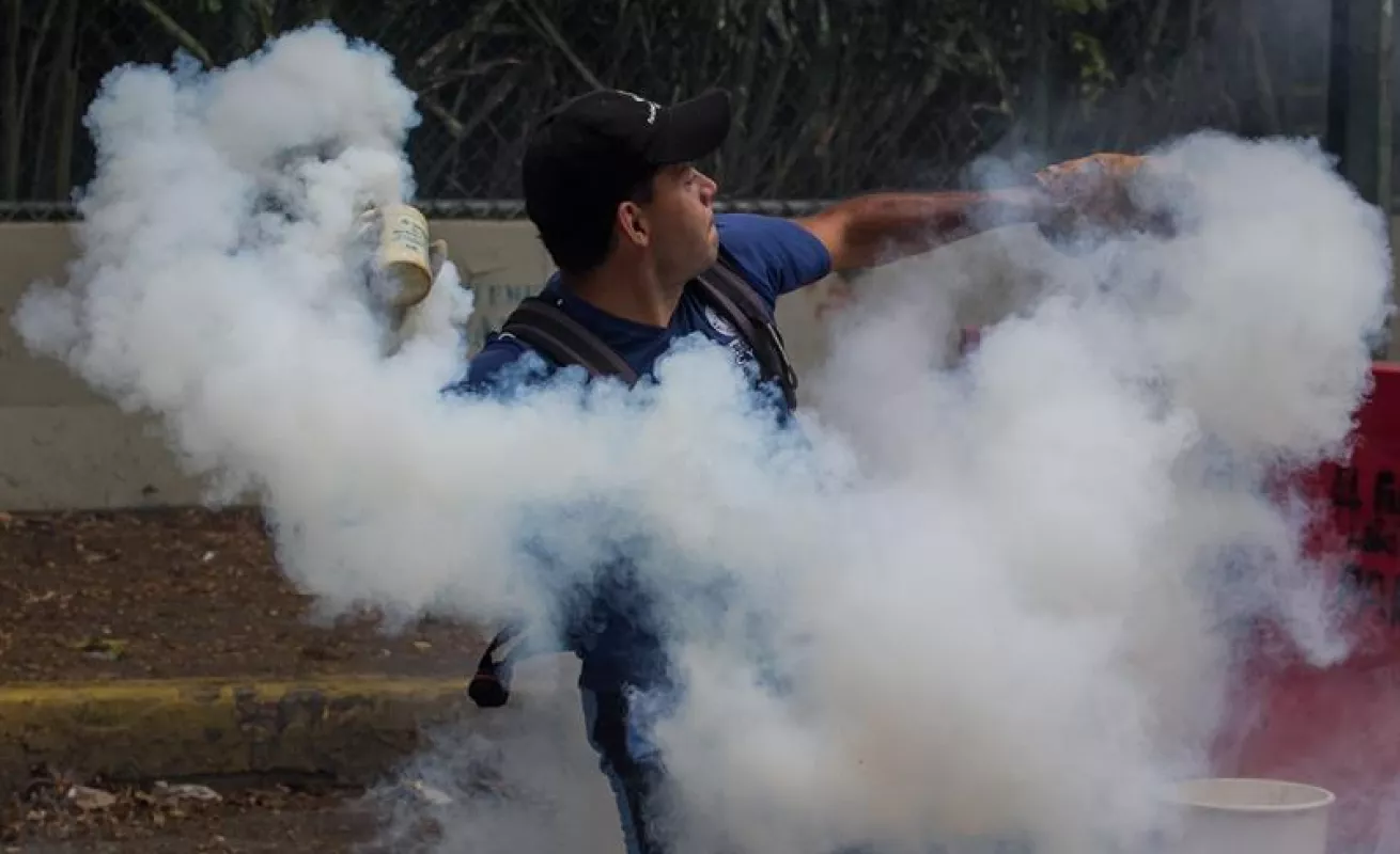 #GaleriaCri Violenta represión contra marcha opositora en Caracas