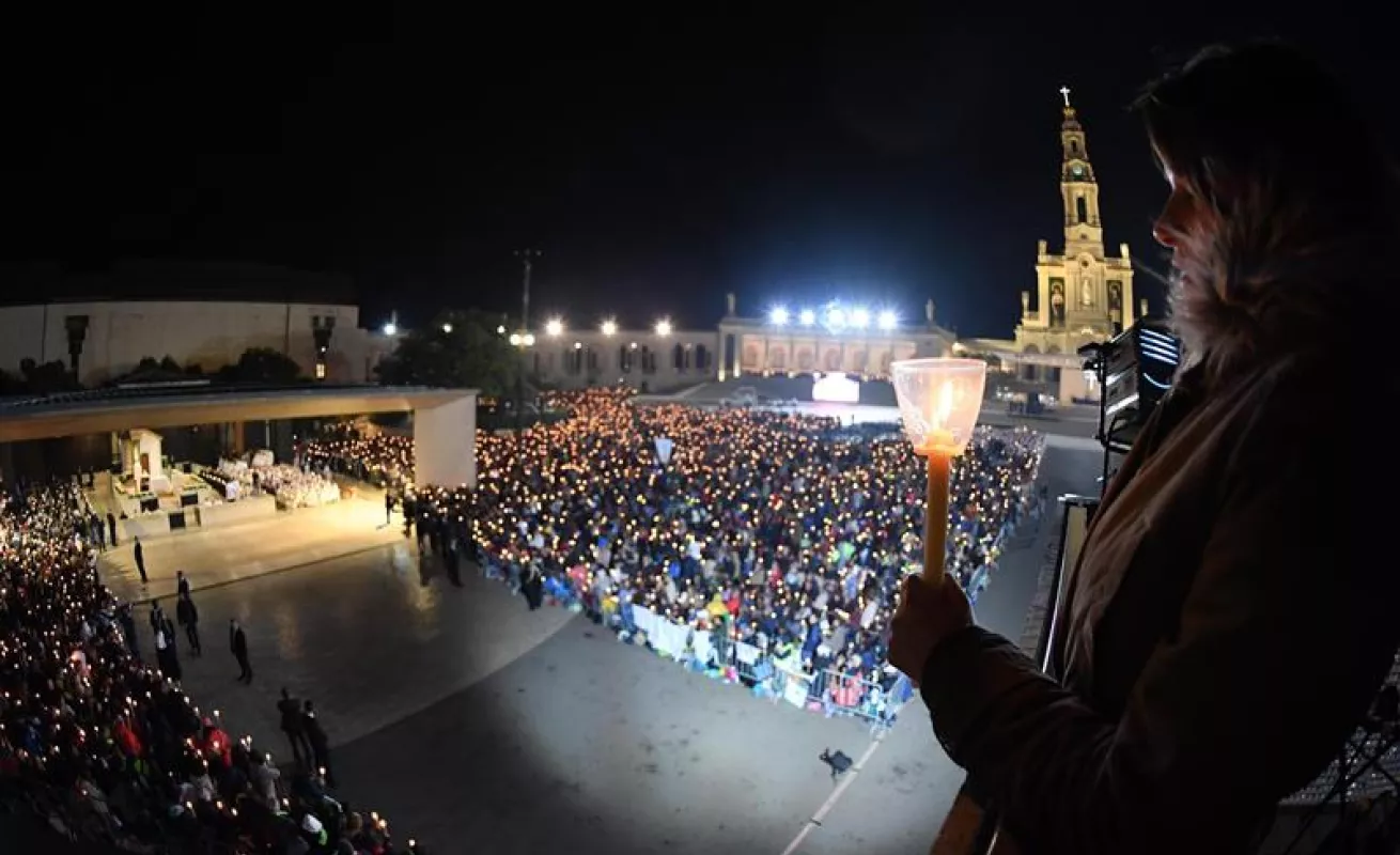 #GaleriaCri Procesión de velas en el Santuario de Fátima