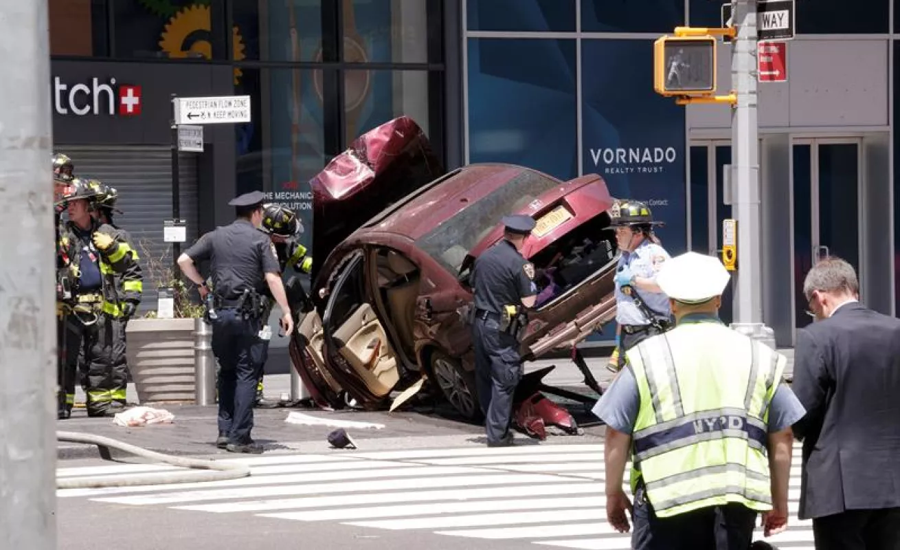 #GaleriaCri Divulgan imágenes del atropello múltiple en Times Square