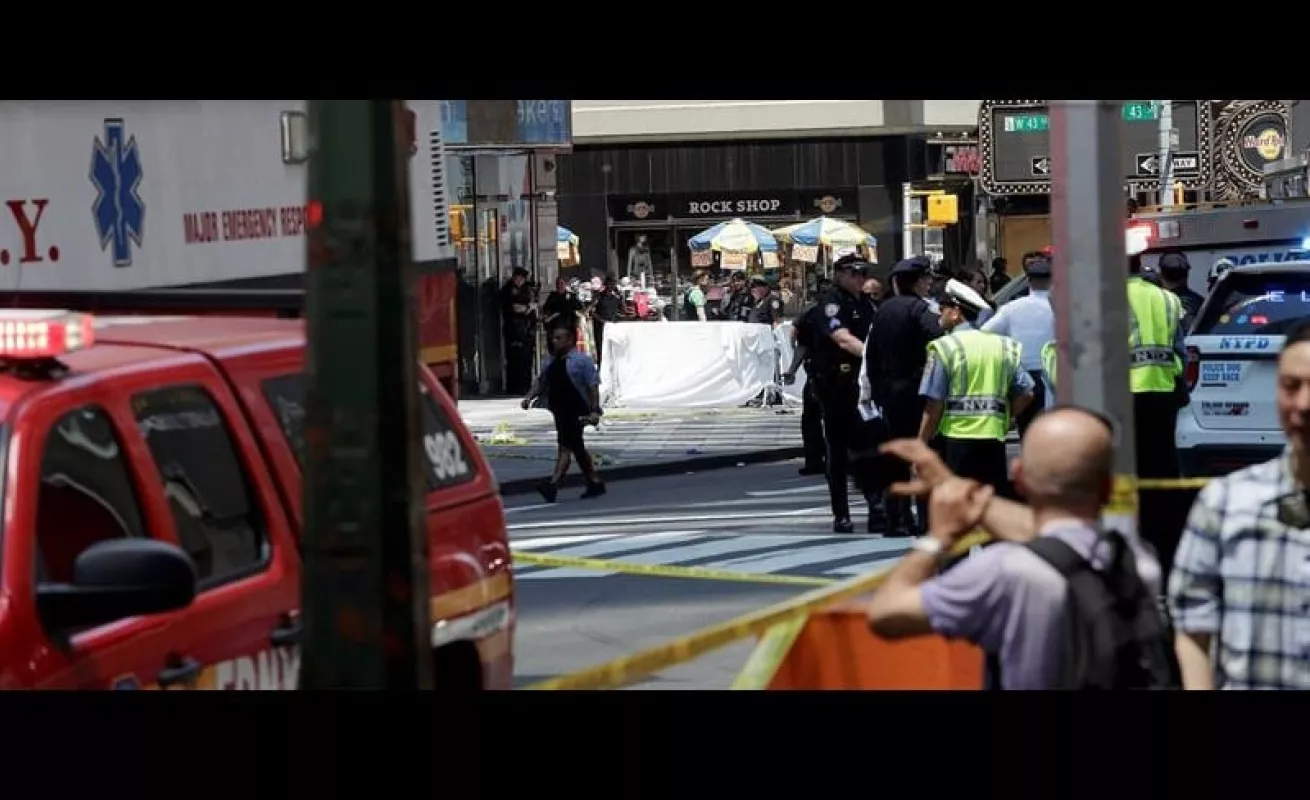 #GaleriaCri Divulgan imágenes del atropello múltiple en Times Square