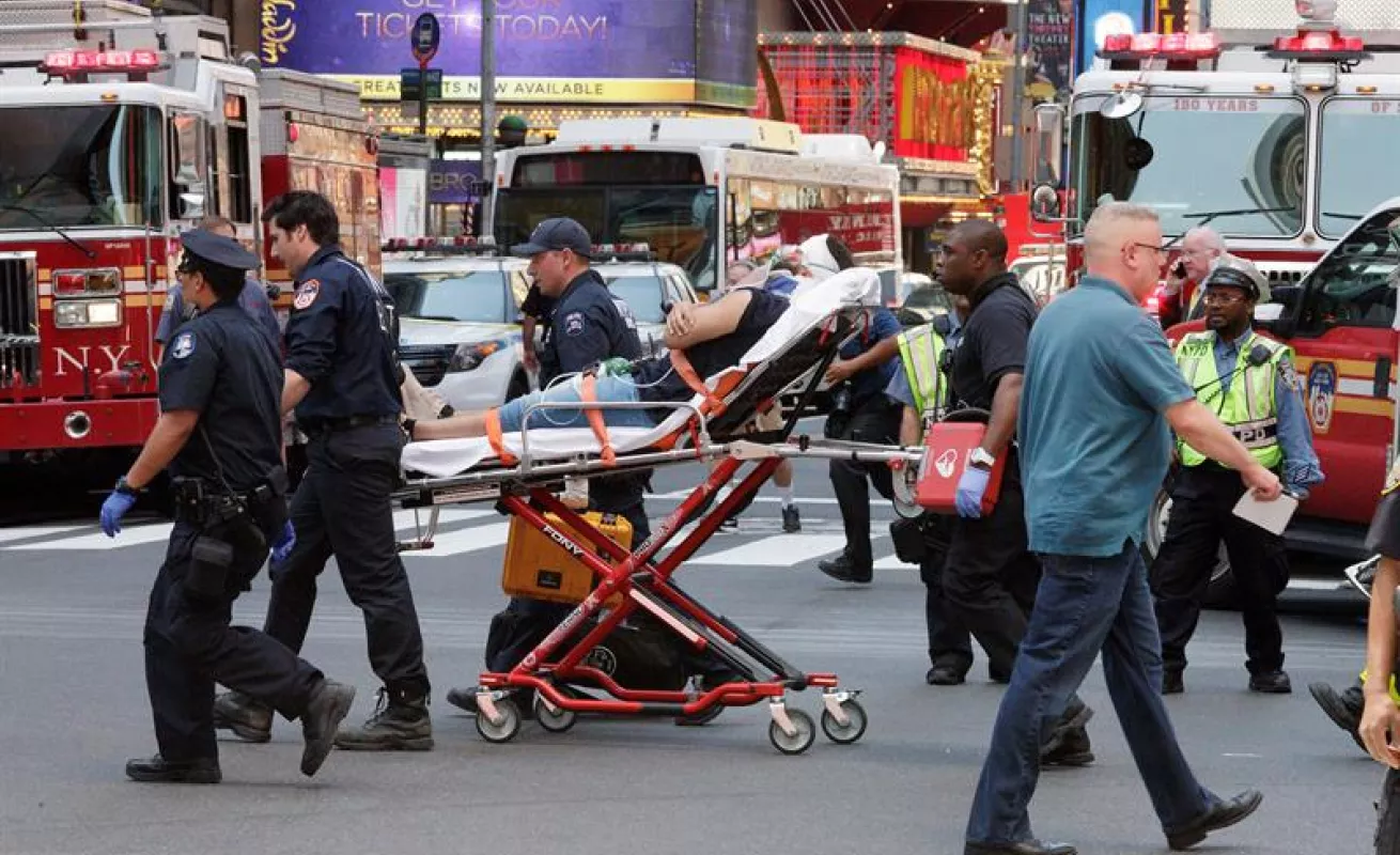 #GaleriaCri Divulgan imágenes del atropello múltiple en Times Square
