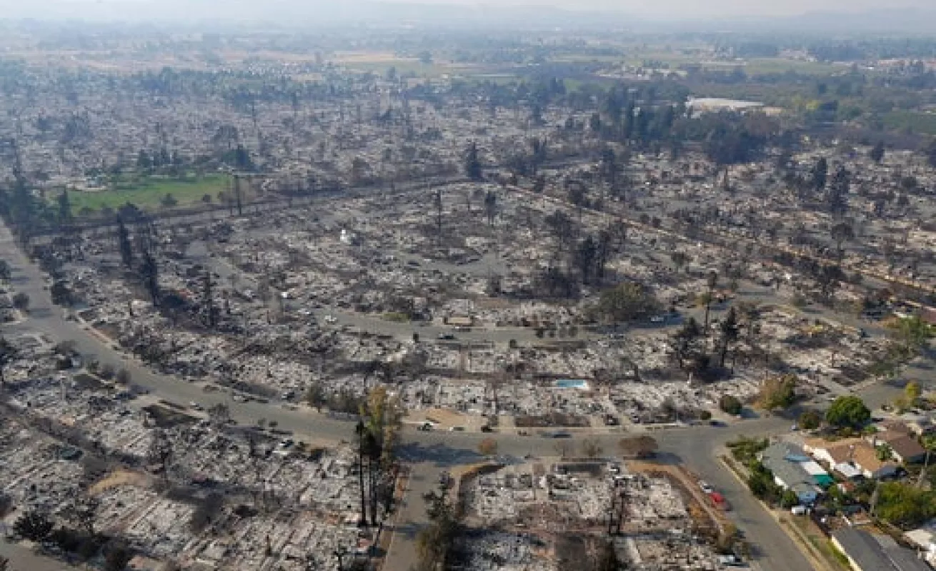 #GaleriaCri Impresionante devastación en California tras incendios