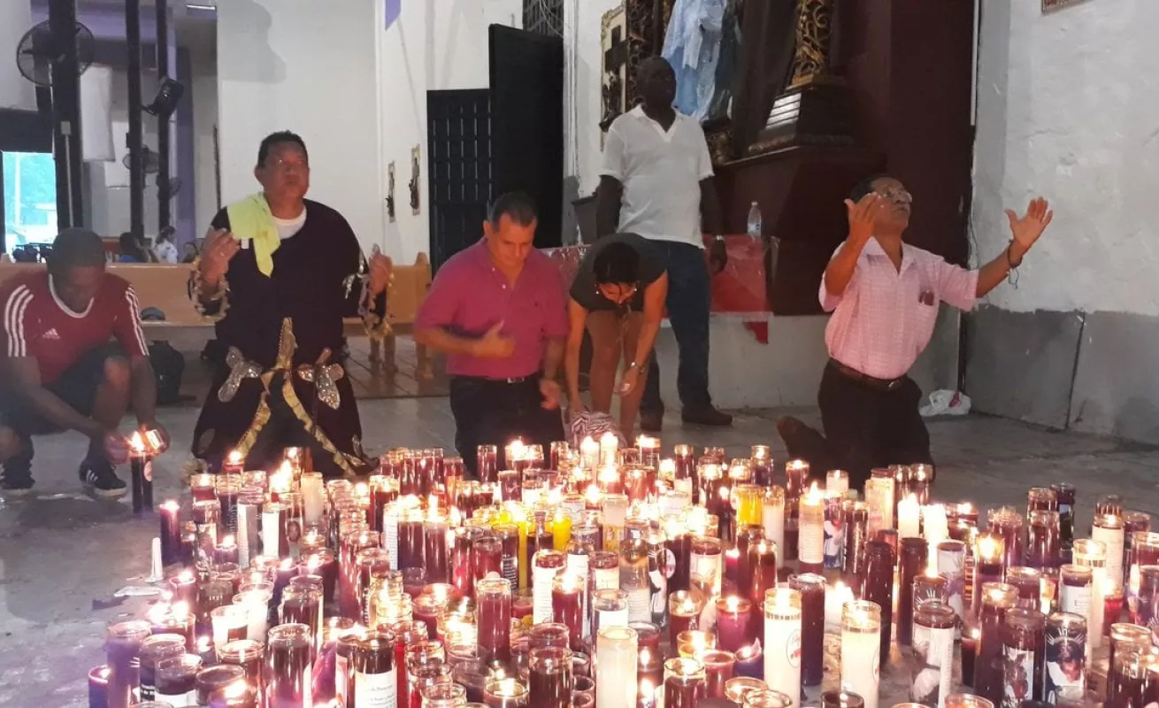 #GaleriaCri Rinden tributo al Cristo Negro de Portobelo