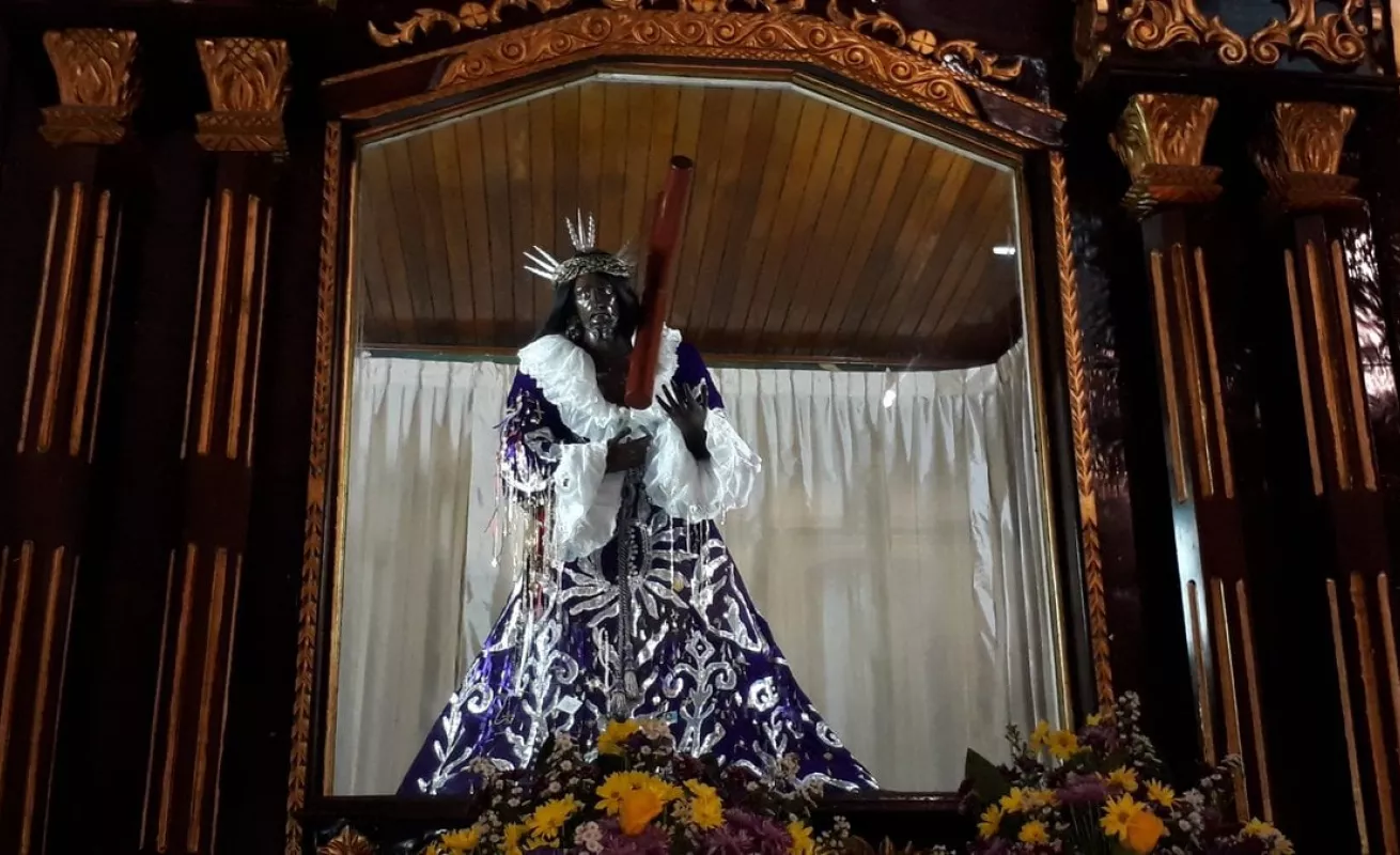 #GaleriaCri Rinden tributo al Cristo Negro de Portobelo