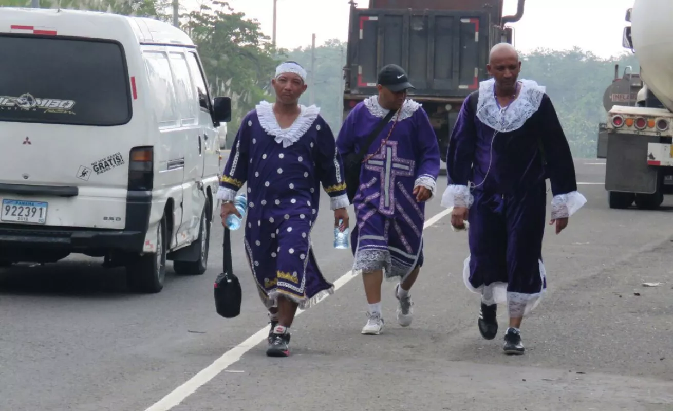 #GaleriaCri Rinden tributo al Cristo Negro de Portobelo