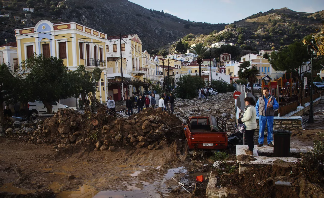 #GaleriaCri Grecia bajo el agua por torrenciales aguaceros