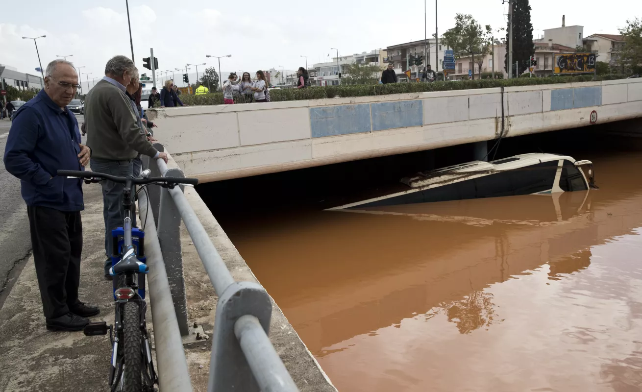 #GaleriaCri Grecia bajo el agua por torrenciales aguaceros