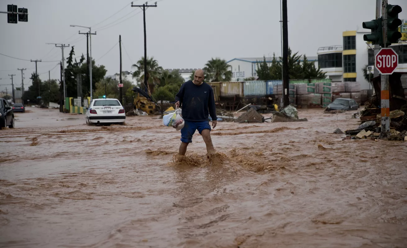 #GaleriaCri Grecia bajo el agua por torrenciales aguaceros