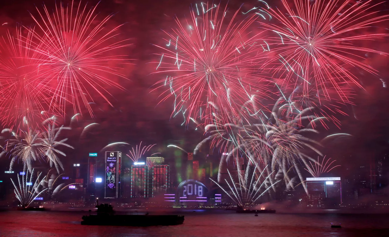 #GaleriaCri Así recibieron el año nuevo algunos países 