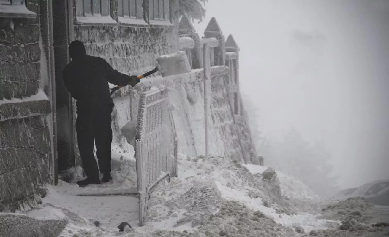 #GaleriaCri La nieve cubre Francia, España y Rusia