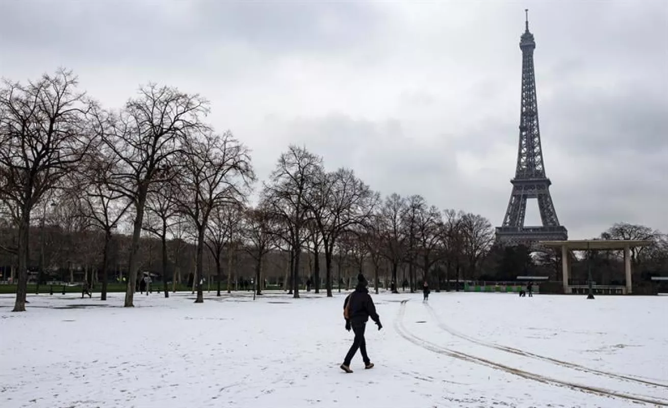 #GaleriaCri La nieve cubre Francia, España y Rusia