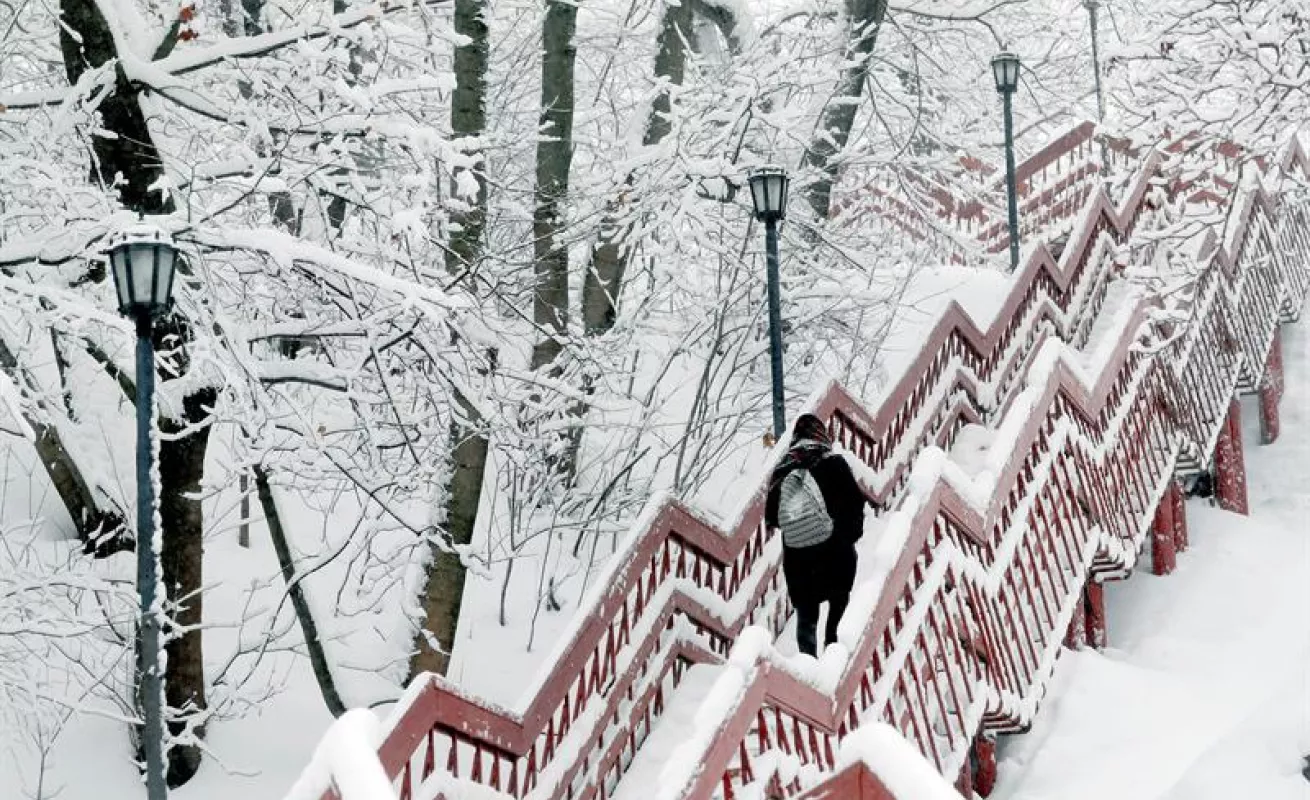 #GaleriaCri La nieve cubre Francia, España y Rusia