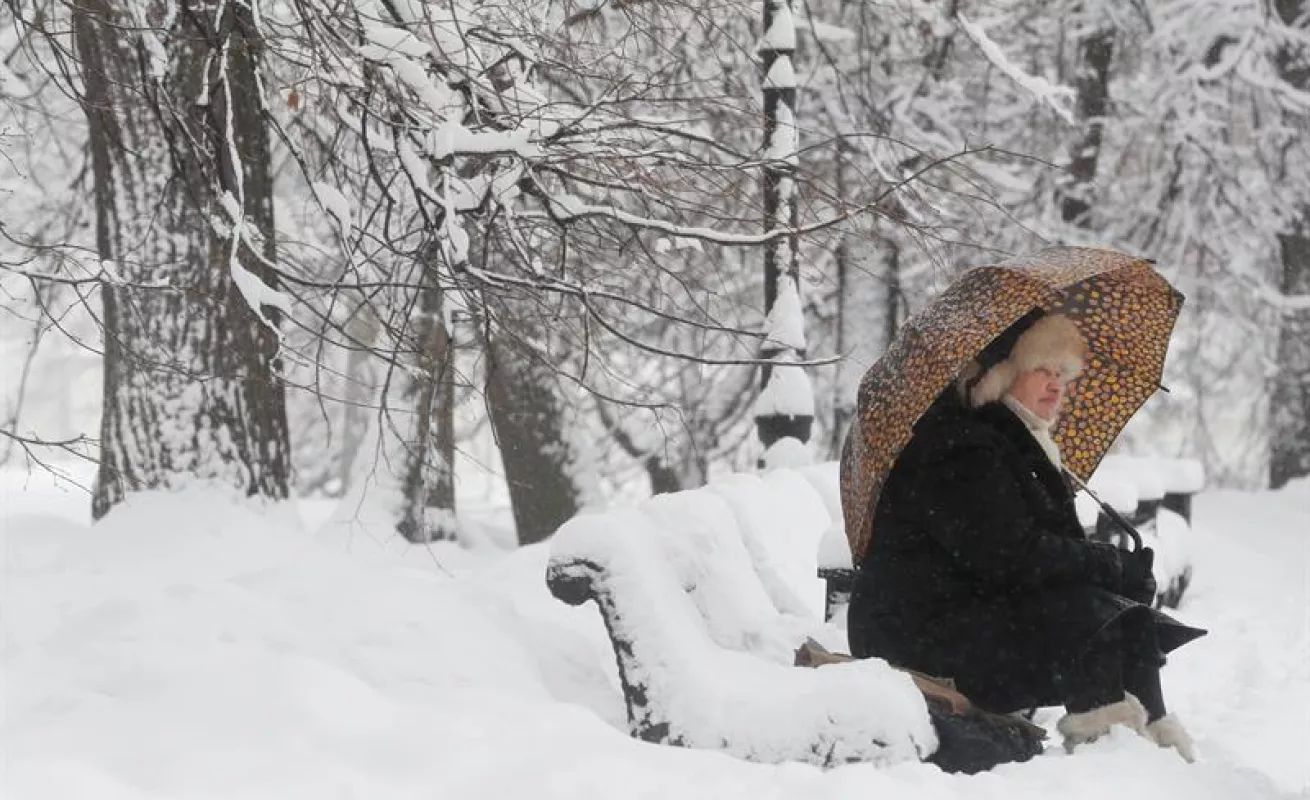 #GaleriaCri La nieve cubre Francia, España y Rusia
