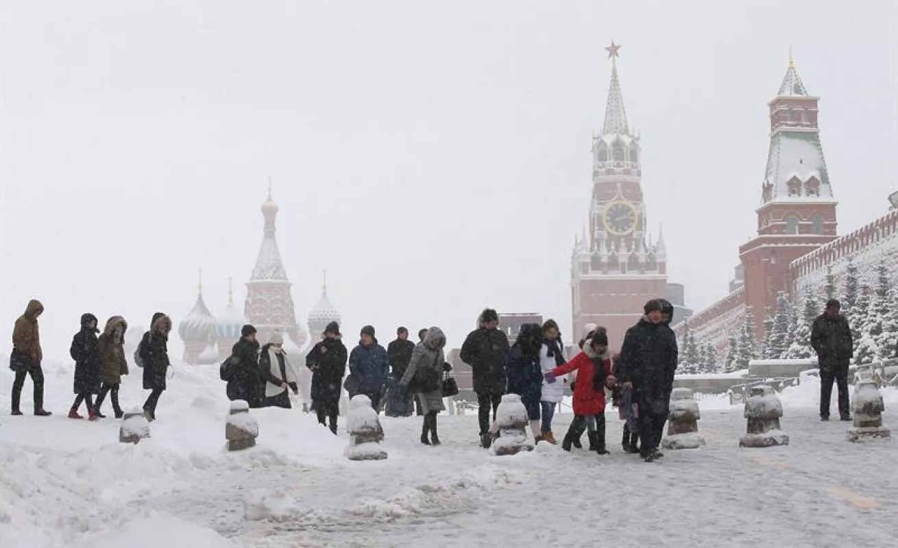#GaleriaCri La nieve cubre Francia, España y Rusia