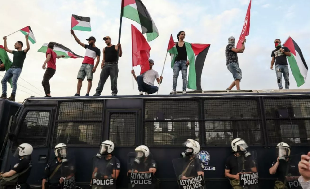 #GaleriaCri Multitudinarias protestas en la frontera de Gaza