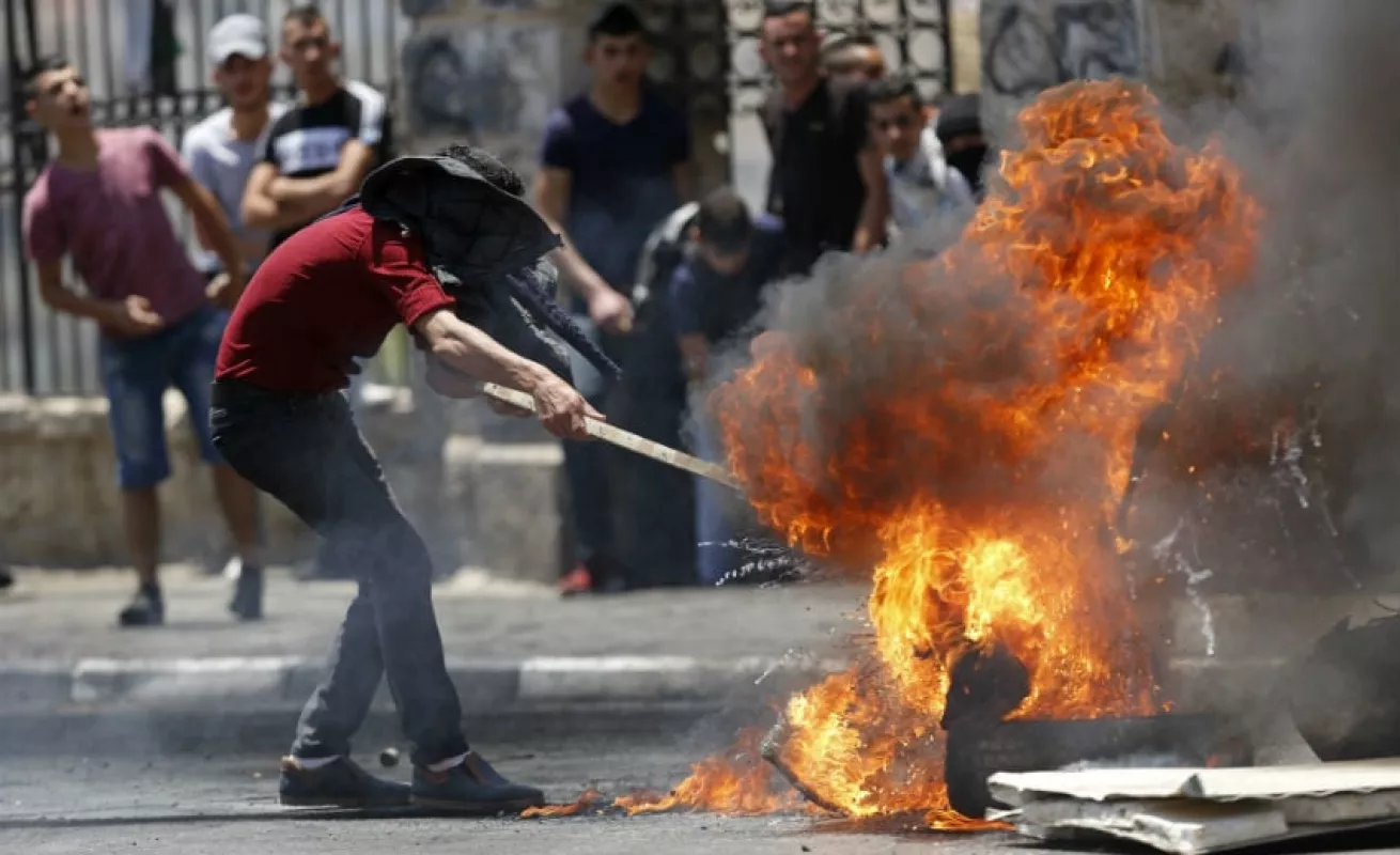 #GaleriaCri Multitudinarias protestas en la frontera de Gaza