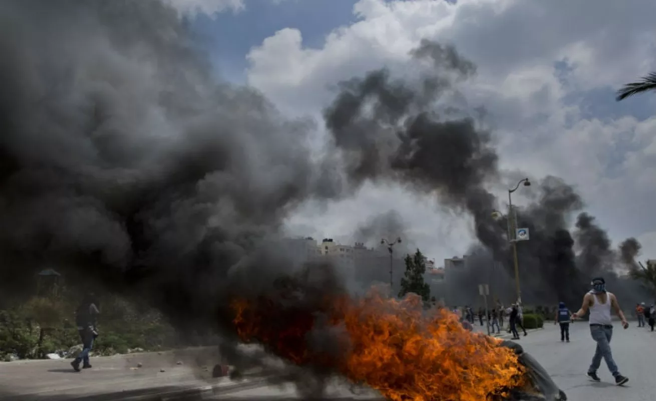 #GaleriaCri Multitudinarias protestas en la frontera de Gaza