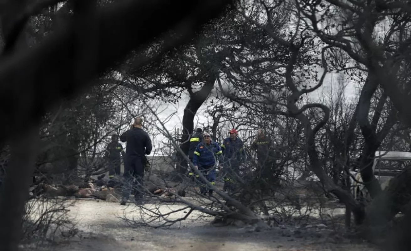 #GaleriaCri Costa de Atenas devastada por las llamas