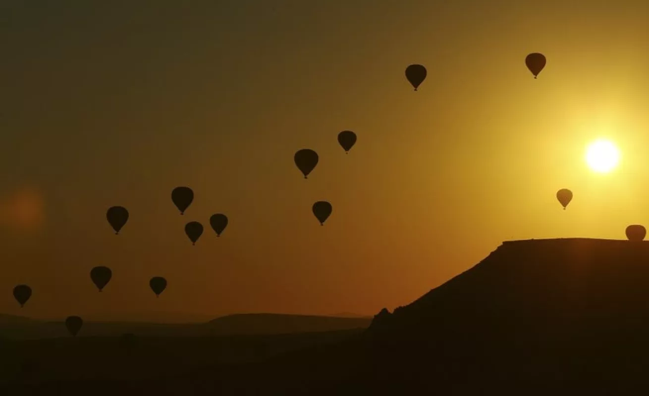 #GaleriaCri Globos de aire caliente sobrevuelan Turquía