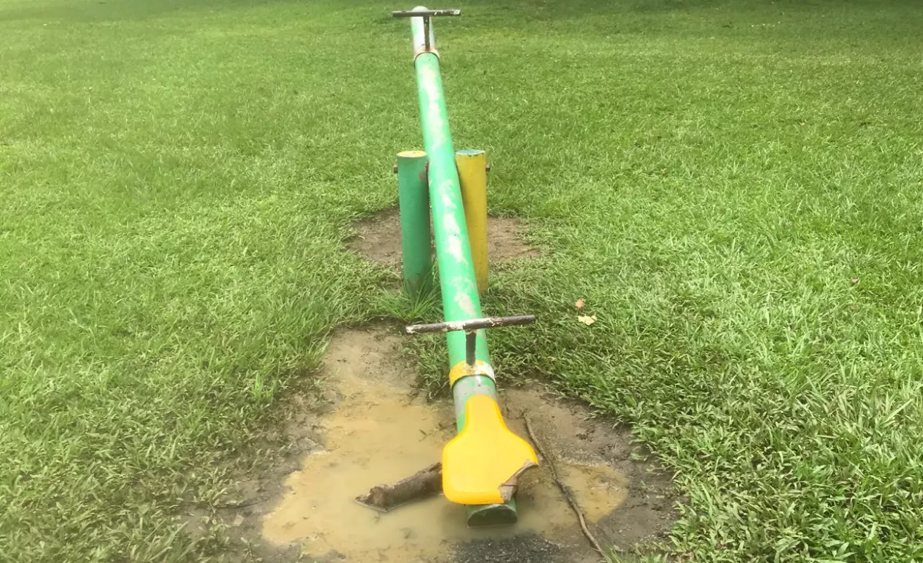 #GaleriaCri Juegos infantiles o trampa de muerte