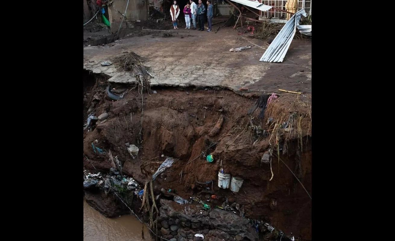 #GaleriaCri Lluvias causan estragos en Michoacán, en México