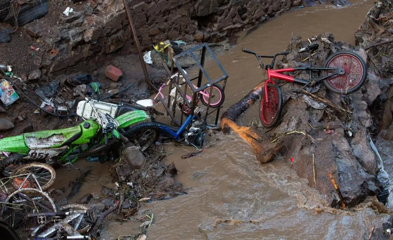 #GaleriaCri Lluvias causan estragos en Michoacán, en México