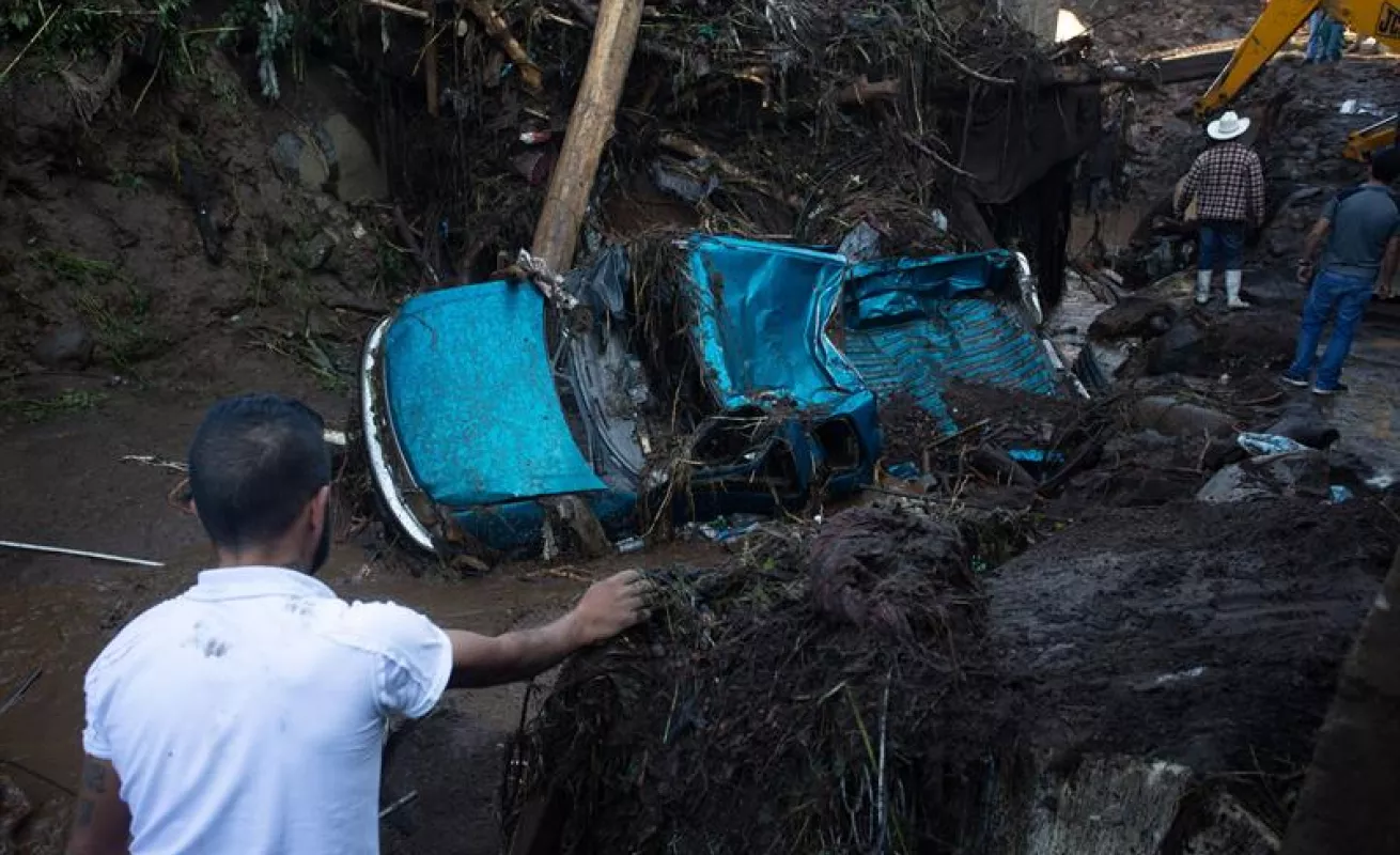 #GaleriaCri Lluvias causan estragos en Michoacán, en México