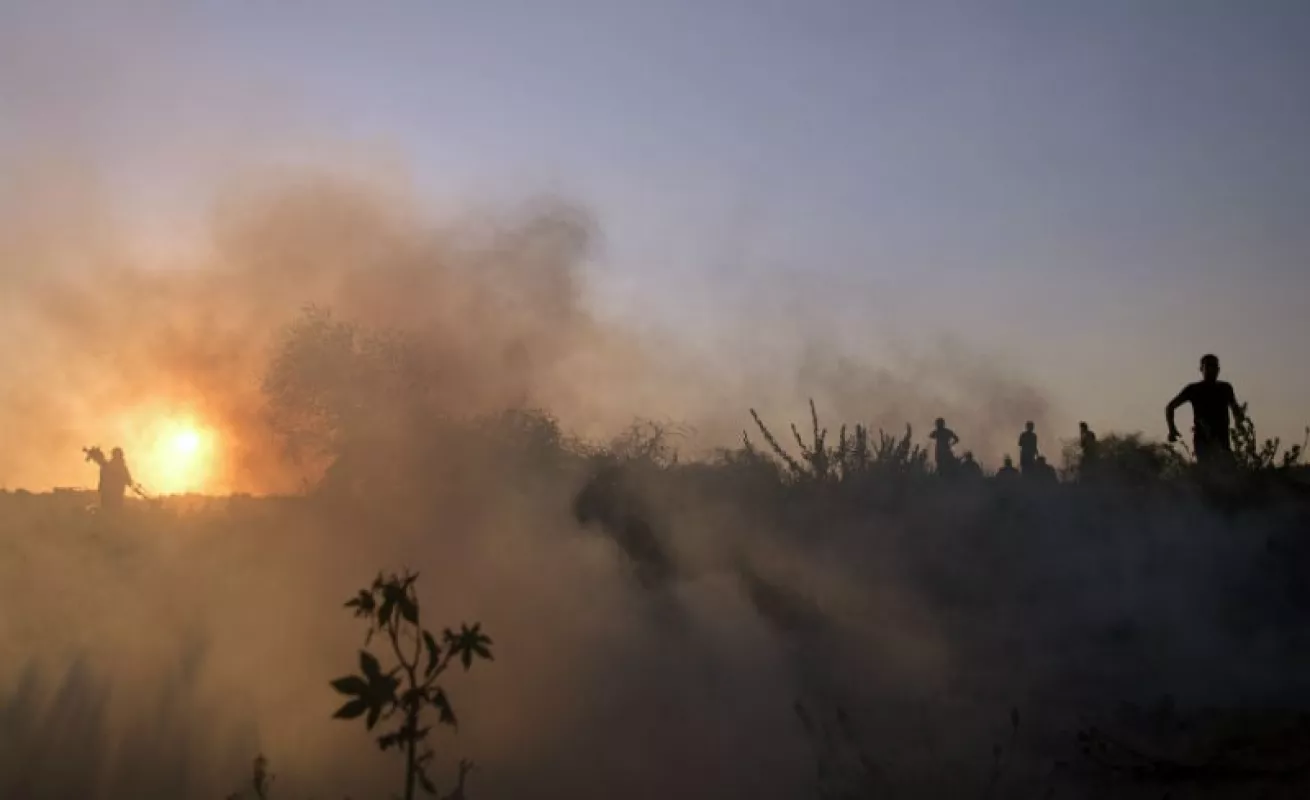 #GaleriaCri Palestinos protestan en Gaza
