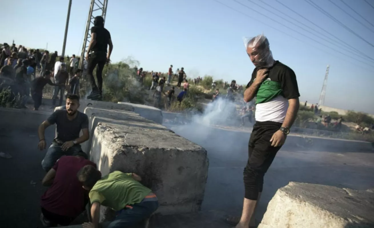 #GaleriaCri Palestinos protestan en Gaza