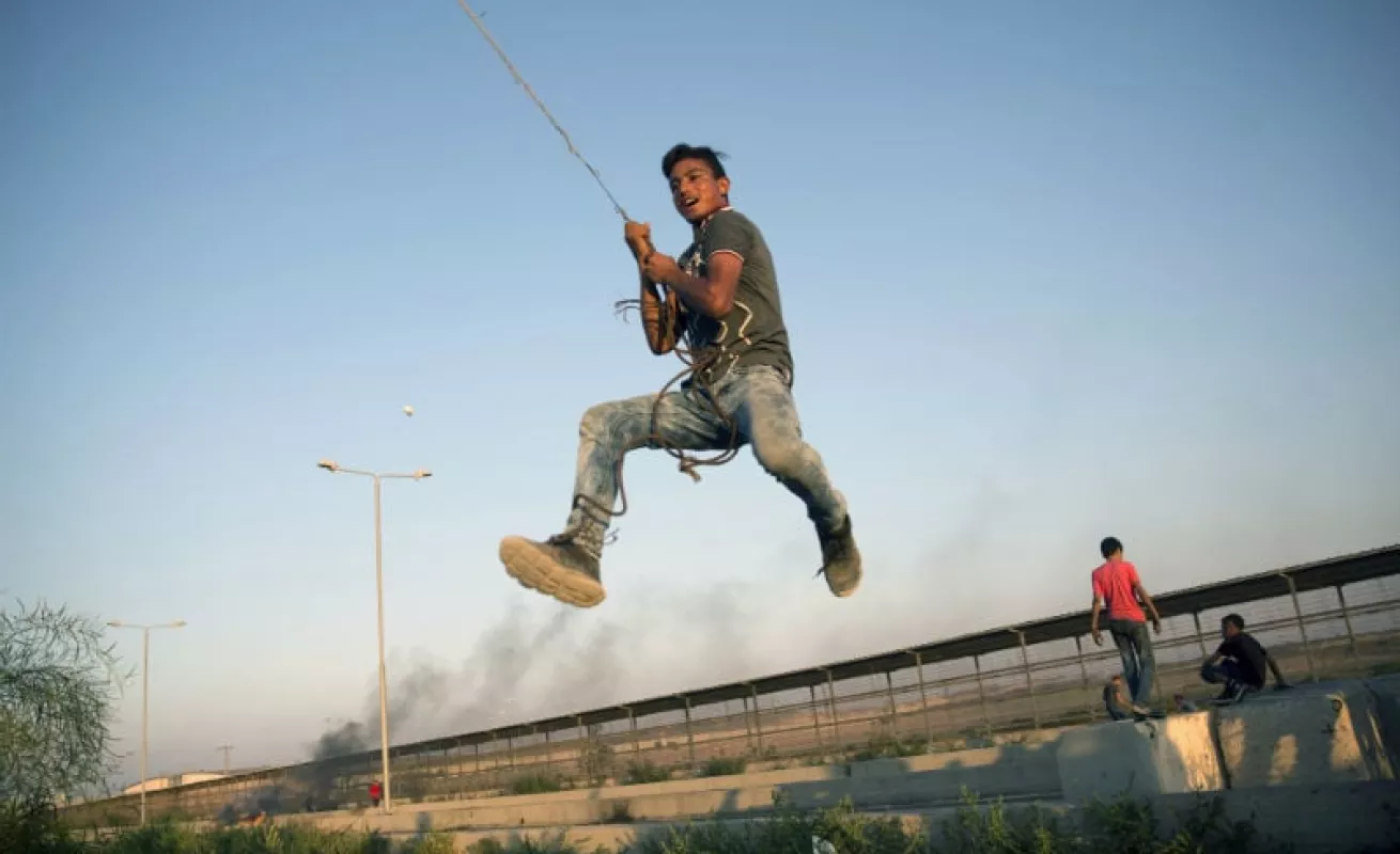 #GaleriaCri Palestinos protestan en Gaza