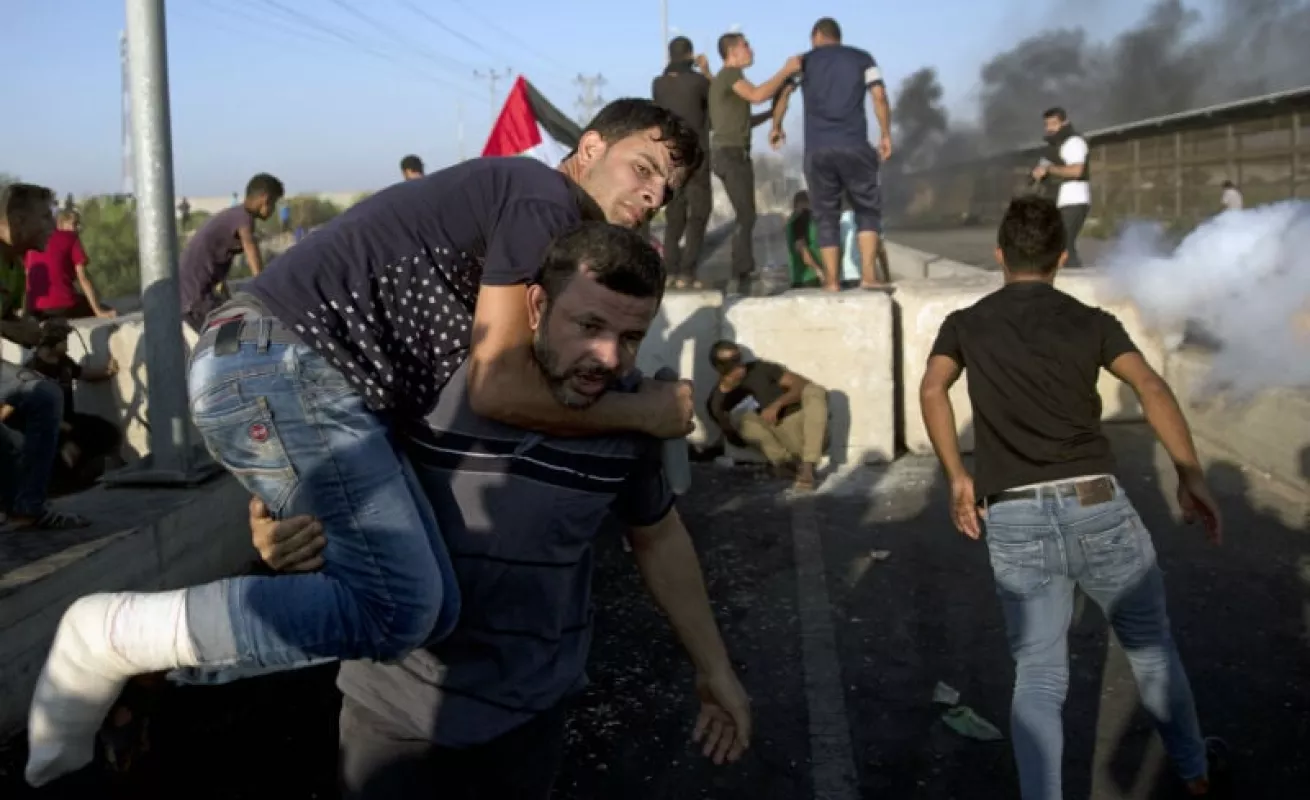 #GaleriaCri Palestinos protestan en Gaza