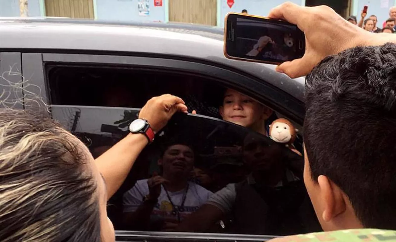 #GaleriaCri Imágenes tras la liberación de niño secuestrado en Colombia
