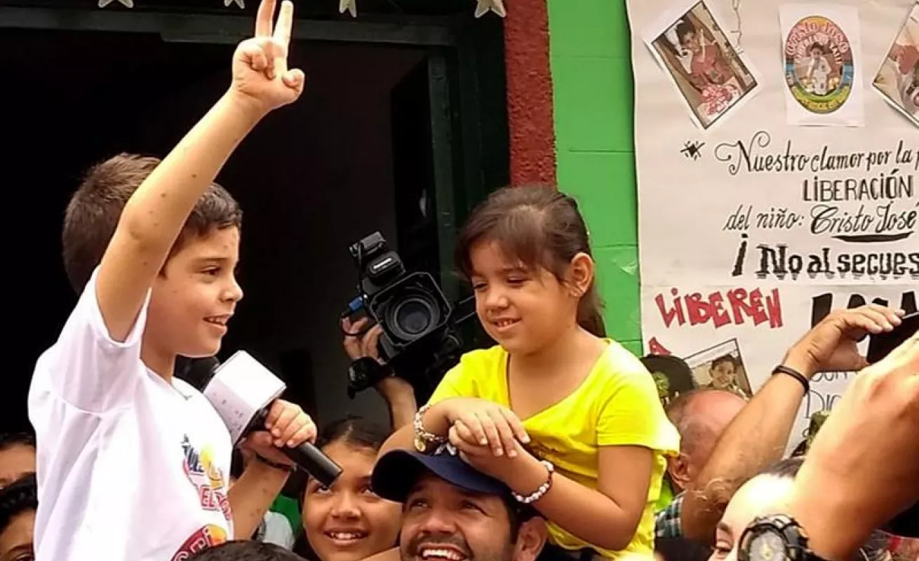#GaleriaCri Imágenes tras la liberación de niño secuestrado en Colombia
