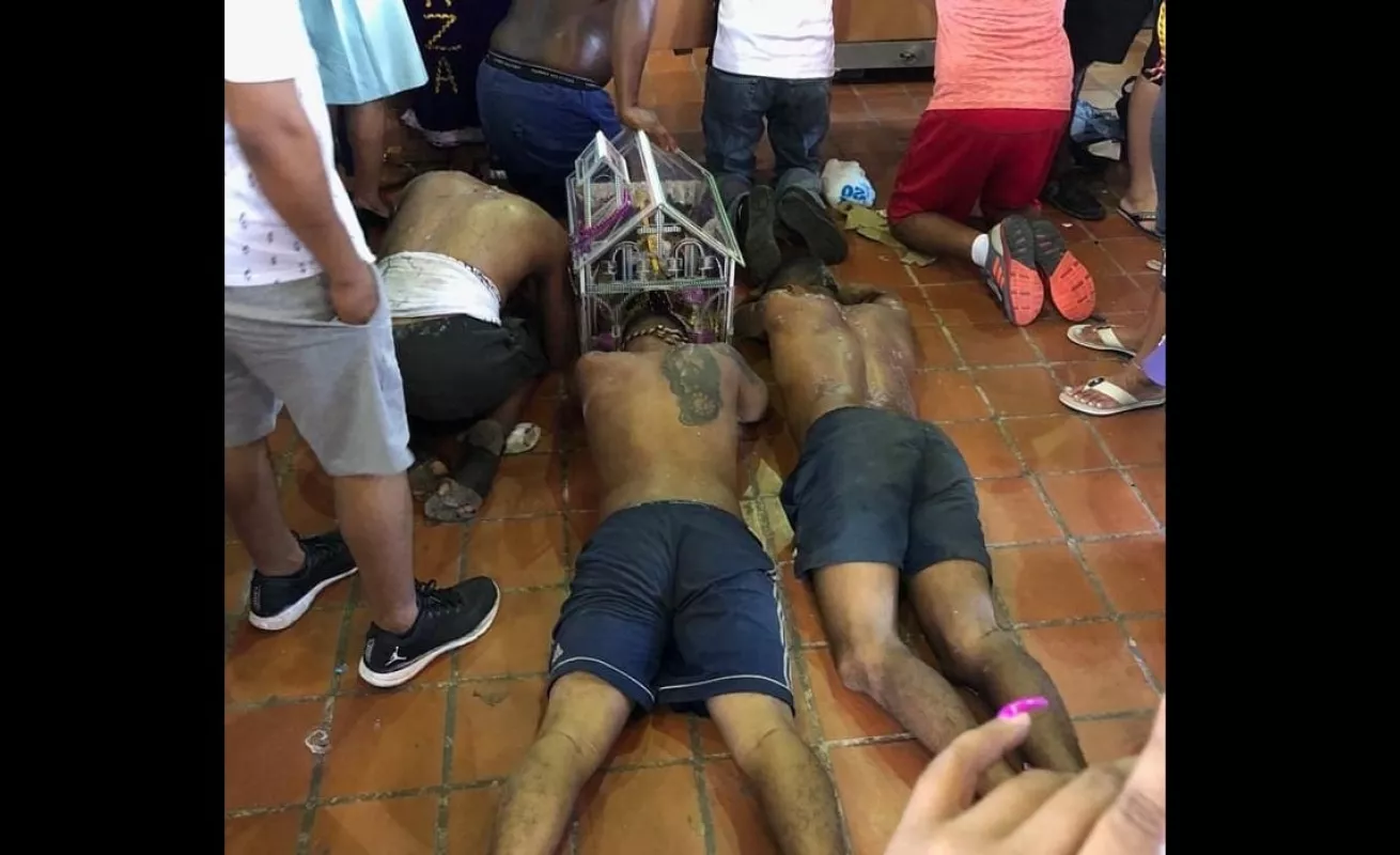 #GaleriaCri Lágrimas, dolor y devoción marcan ritual del "Cristo Negro" en Panamá