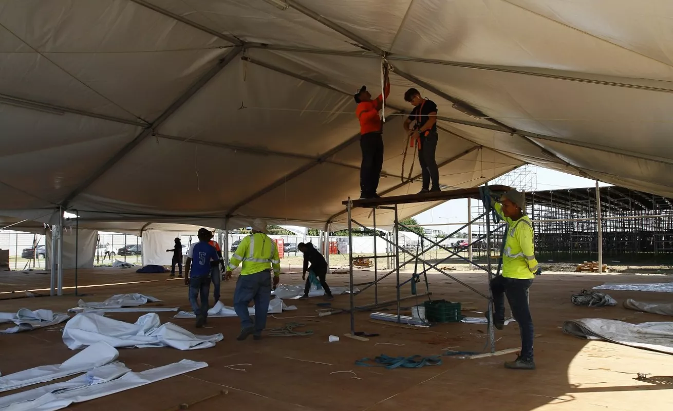 #GaleriaCri Ultiman detalles en tarimas para la JMJ 2019