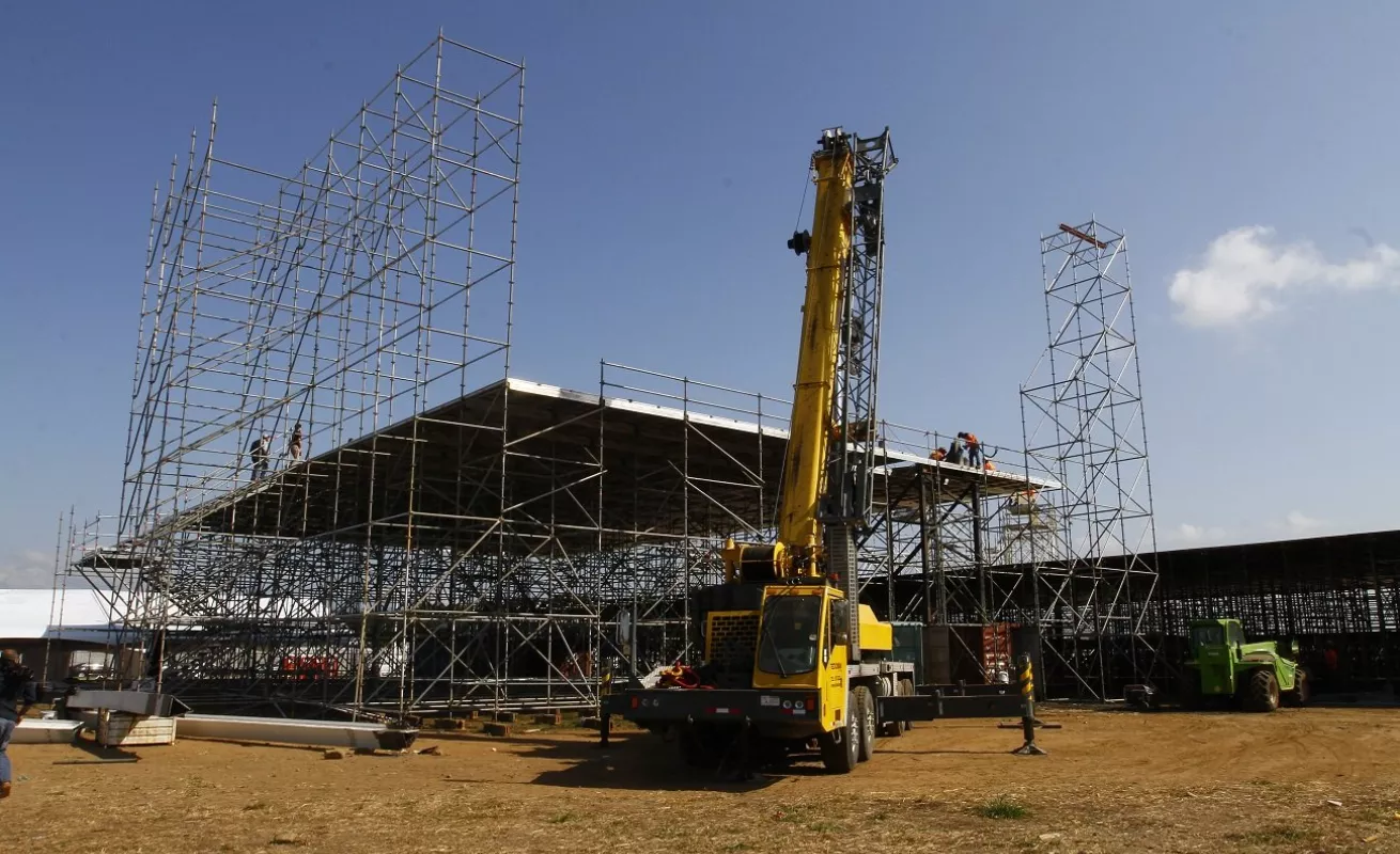 #GaleriaCri Ultiman detalles en tarimas para la JMJ 2019