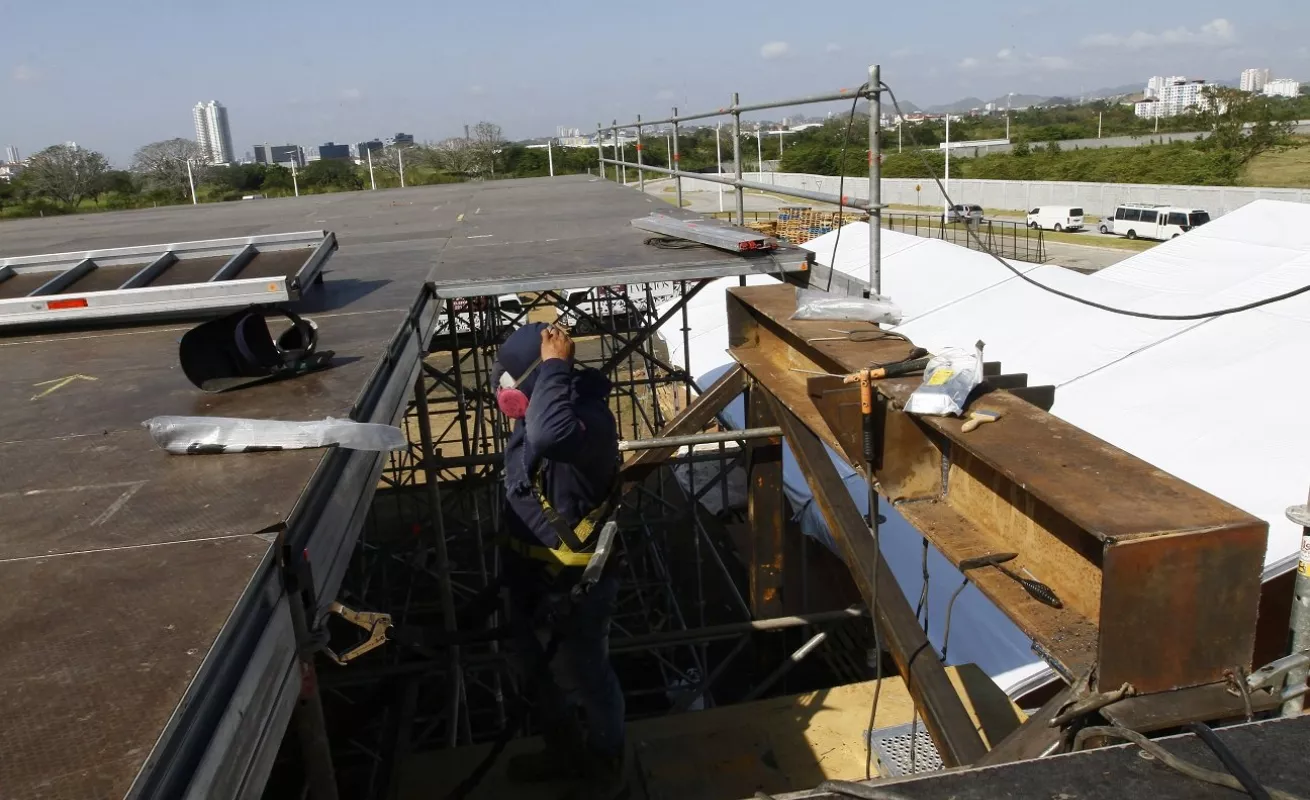 #GaleriaCri Ultiman detalles en tarimas para la JMJ 2019