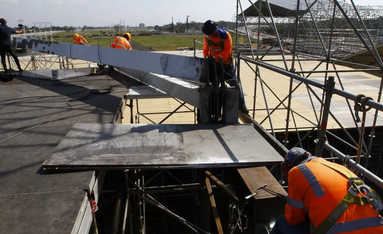 #GaleriaCri Ultiman detalles en tarimas para la JMJ 2019