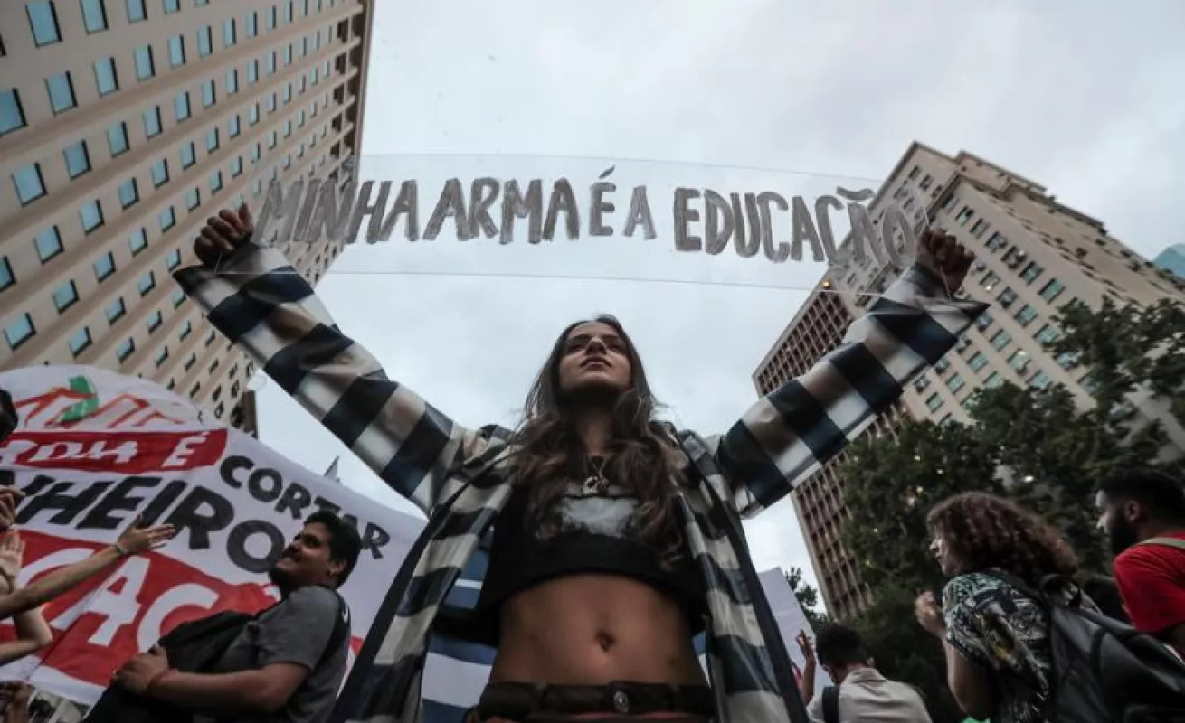 Estudiantes encabezan la primera gran protesta contra Jair Bolsonaro