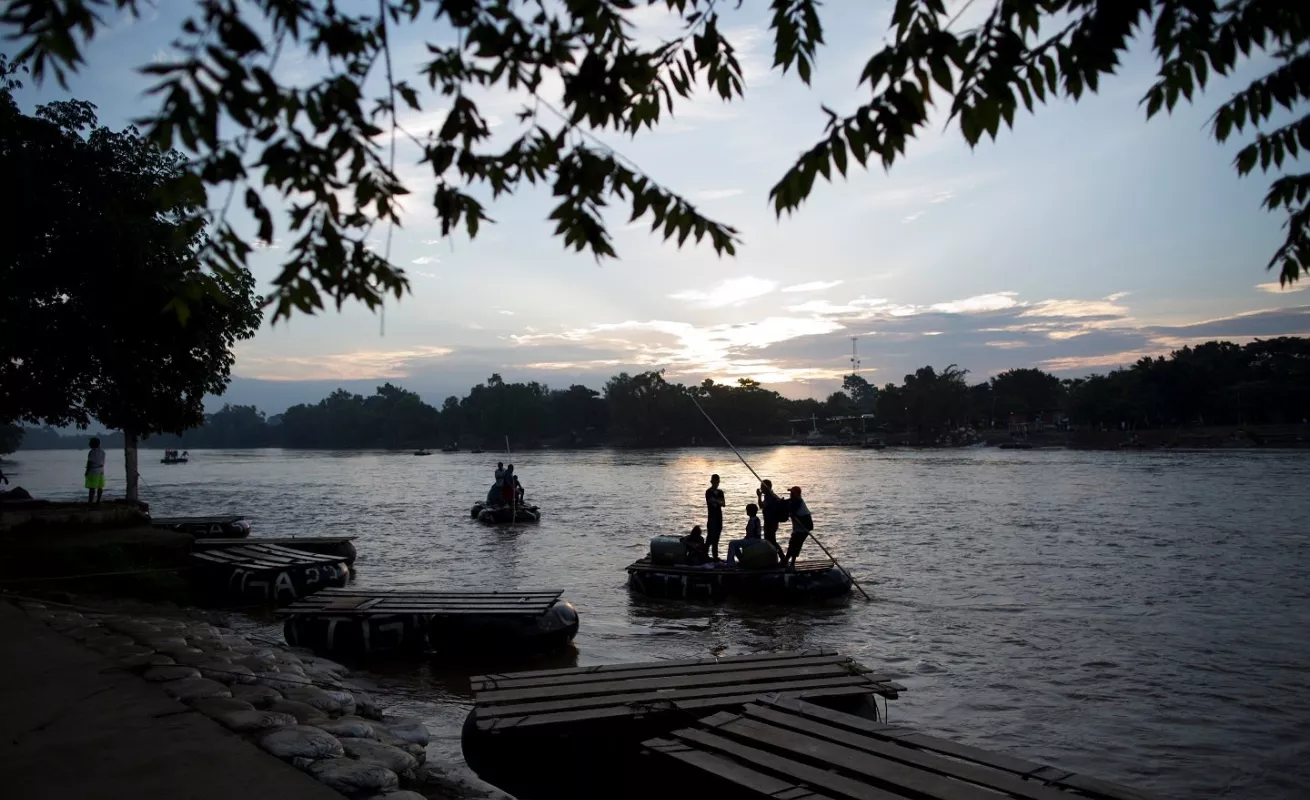 Cruces irregulares parte de la vida en la frontera sur de México