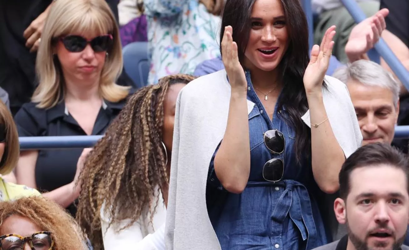 Meghan Markle en el US Open en Nueva York 