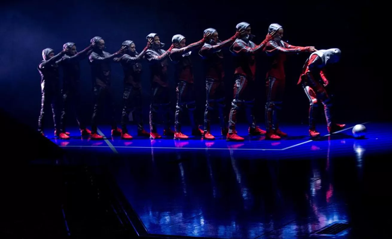 Ensayo general del espectáculo Messi10, del Cirque du Soleil