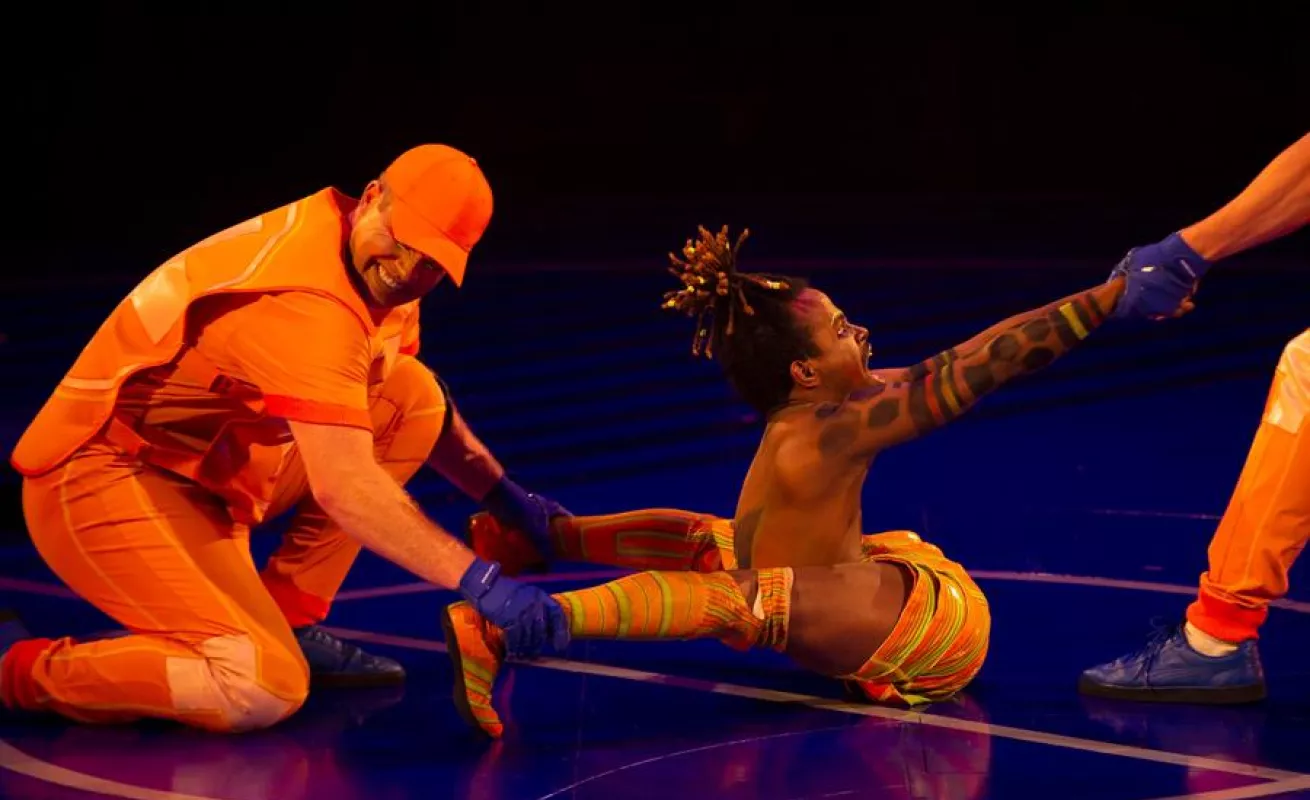 Ensayo general del espectáculo Messi10, del Cirque du Soleil