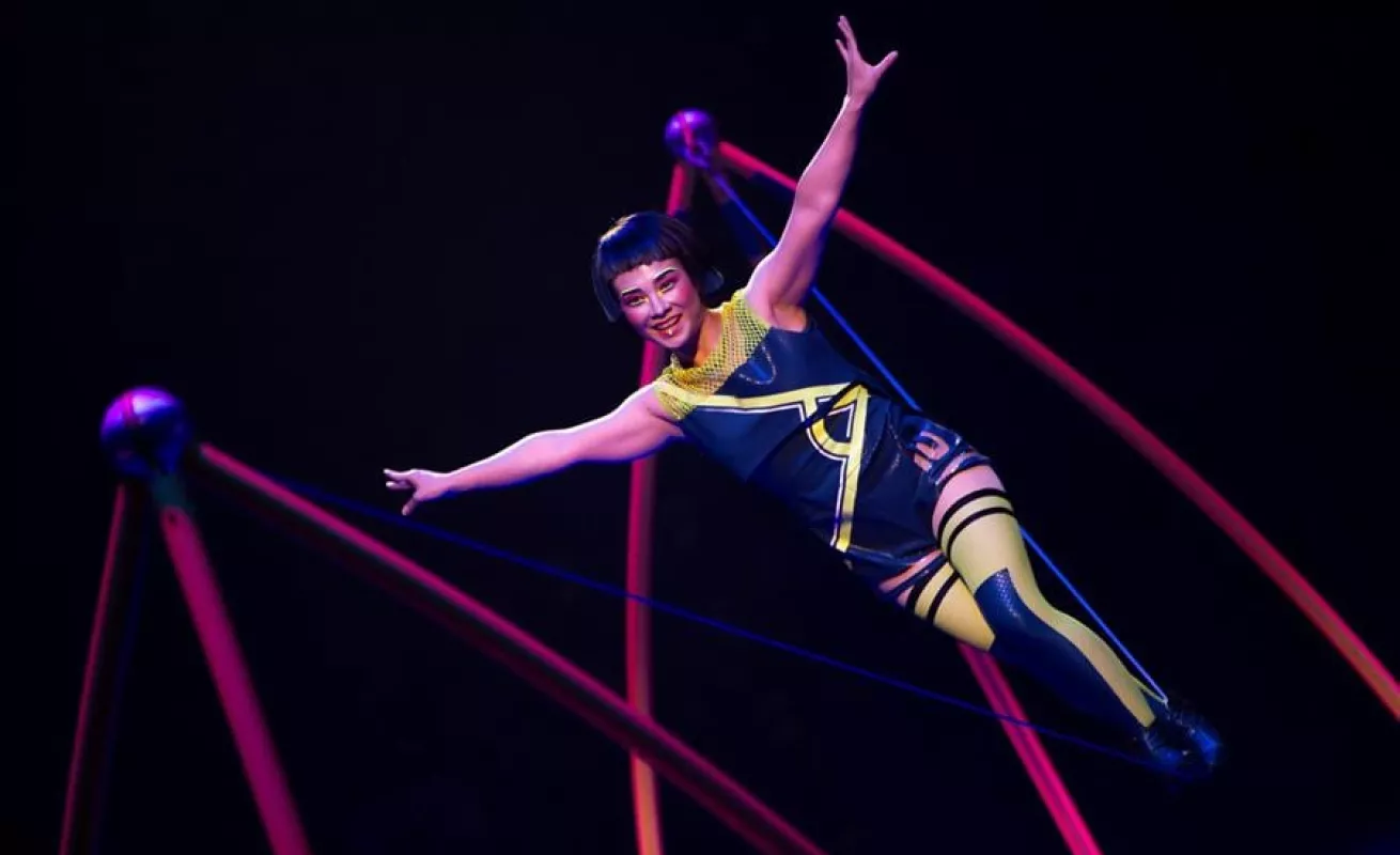 Ensayo general del espectáculo Messi10, del Cirque du Soleil