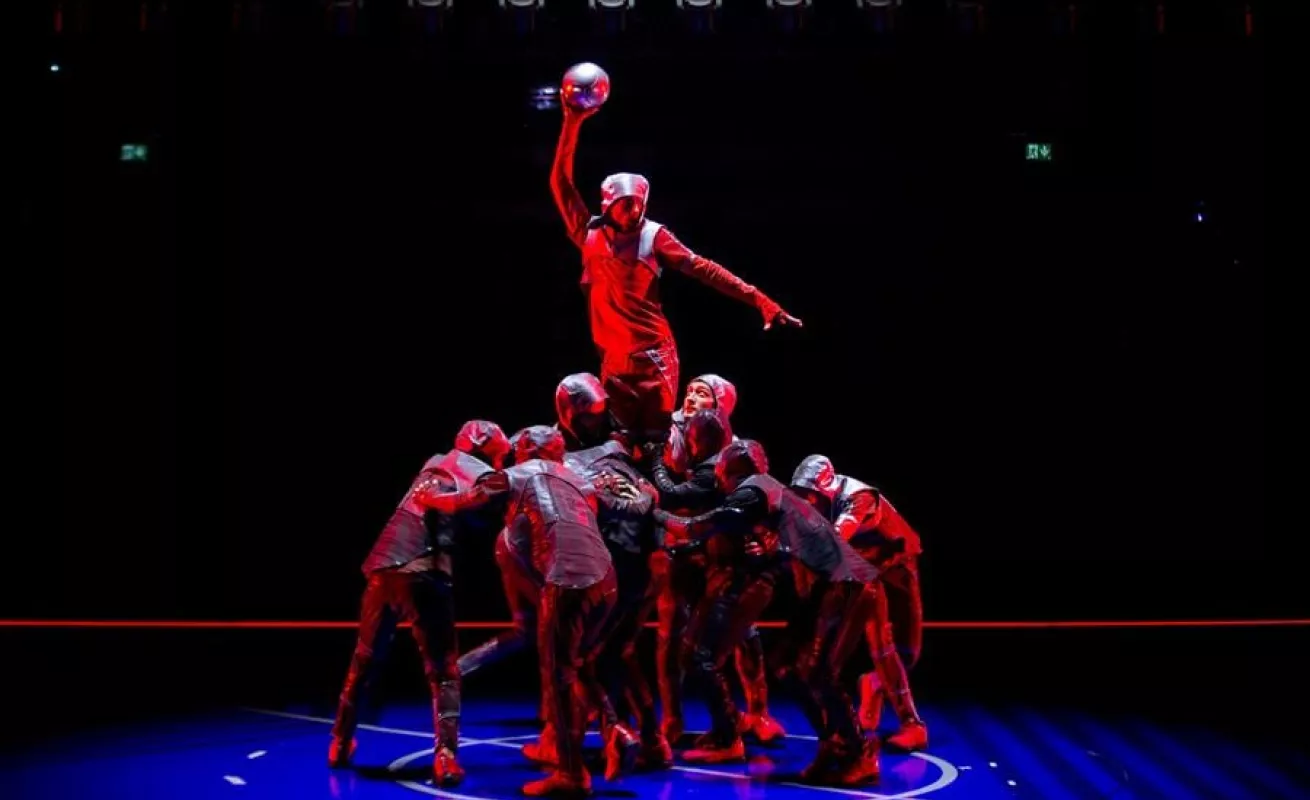 Ensayo general del espectáculo Messi10, del Cirque du Soleil