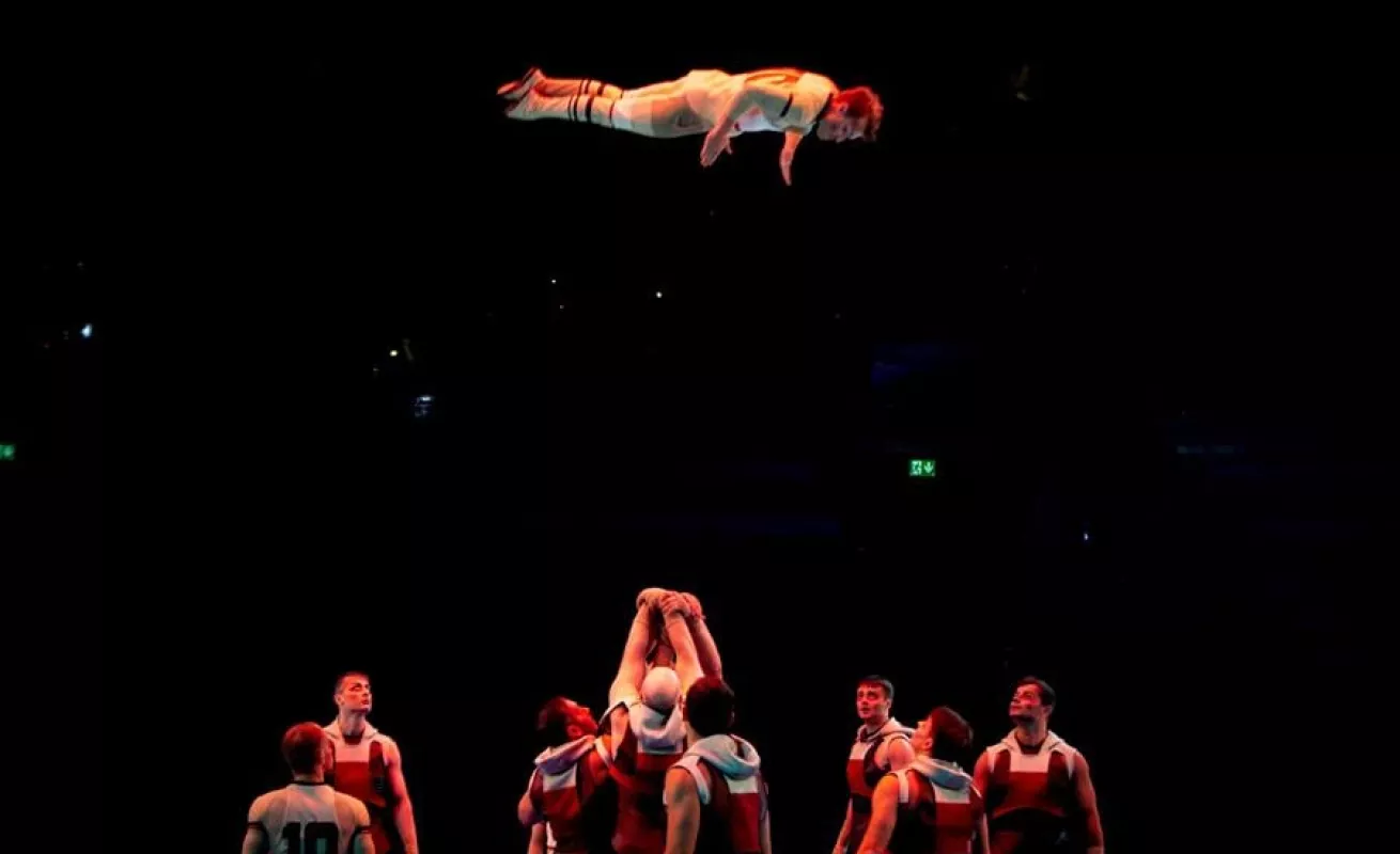 Ensayo general del espectáculo Messi10, del Cirque du Soleil